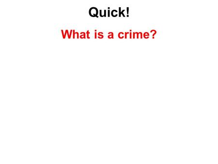 Quick! What is a crime?. So, just how much has to be proven in court to find someone guilty of a crime? Burden of Proof The prosecution has the burden.