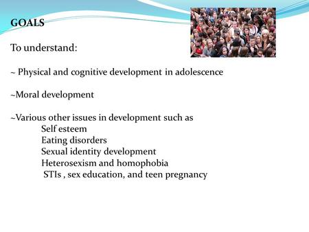 What are some issues surrounding physical and cognitive development in adolescence? ~Puberty and the secular trend Difference between adolescence and.