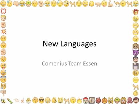 New Languages Comenius Team Essen. Famous social networks.