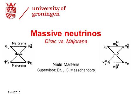 Massive neutrinos Dirac vs. Majorana