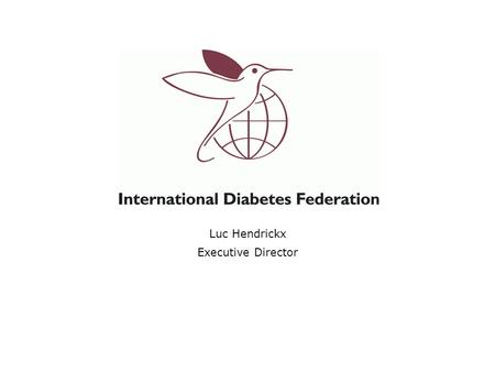 Luc Hendrickx Executive Director. 11th ICCRM, Seville, 7-9 July 2005 Client-Supplier Communication Key Message International Diabetes Federation World.
