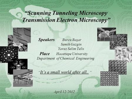 “Scanning Tunneling Microscopy Transmission Electron Microscopy”