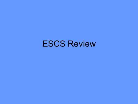 ESCS Review. Composition of Matter (Review) Matter – anything that takes up space, and has mass. Mass – the quantity of matter an object has. Element.