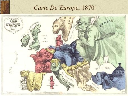 Carte De’Europe, 1870.