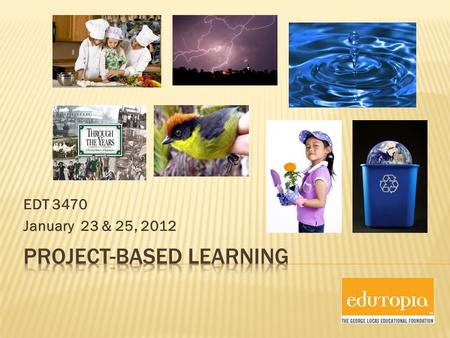 EDT 3470 January 23 & 25, 2012. Focus on the different subject areas the teachers pull in What subjects are addressed in this video?