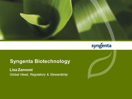 Syngenta Biotechnology