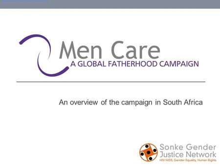 An overview of the campaign in South Africa