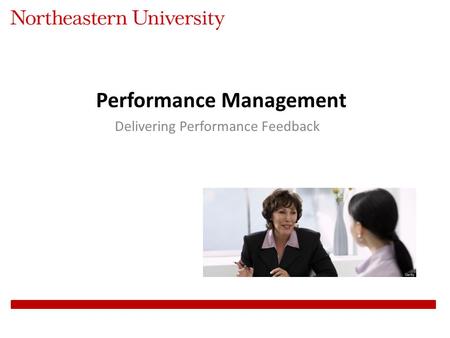 Performance Management Delivering Performance Feedback.