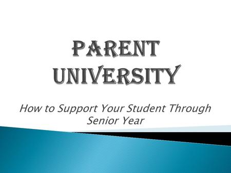 How to Support Your Student Through Senior Year.  Ms. Howell –  Availability: ◦ Lunch Periods ◦ After School ◦ By Appointment  Location: