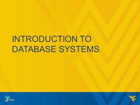 Introduction to database systems