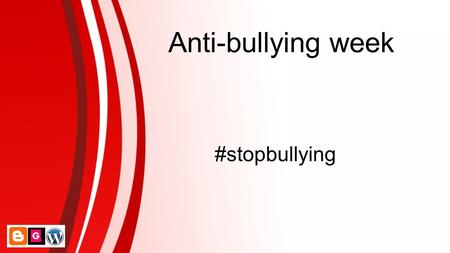 Anti-bullying week #stopbullying.