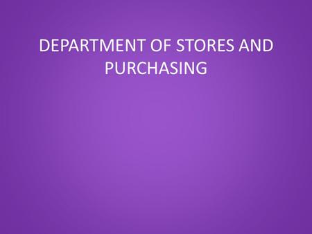 DEPARTMENT OF STORES AND PURCHASING. QUICK REFERENCE SHEET Clerks and Secretaries will each receive the following card in the district mail tomorrow.