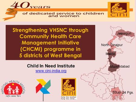 5 districts of West Bengal Child In Need Institute