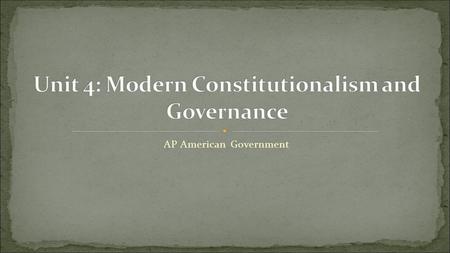 AP American Government. Preamble to the Constitution (1787) We the People of the United States, in Order to form a more perfect Union, establish Justice,