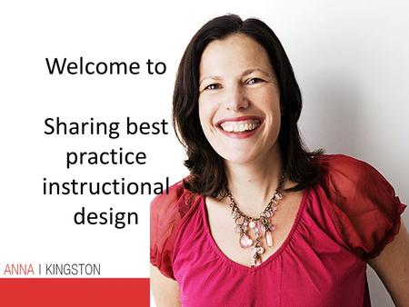 Welcome to Sharing best practice instructional design.