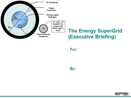 The Energy SuperGrid (Executive Briefing) For: By: