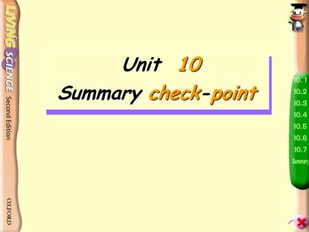 Unit 10 Unit 10 Summary check-point Unit 10 Unit 10 Summary check-point.