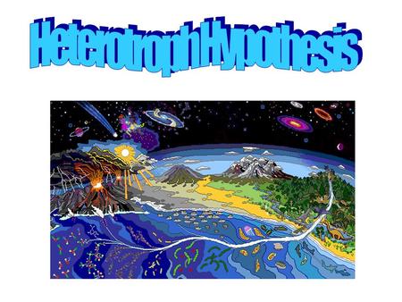 Aim: How did life on earth begin? How is life able to exist today????? I. Heterotroph Hypothesis A. Autotroph - An organism capable of synthesizing its.