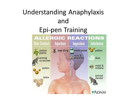 Understanding Anaphylaxis and Epi-pen Training