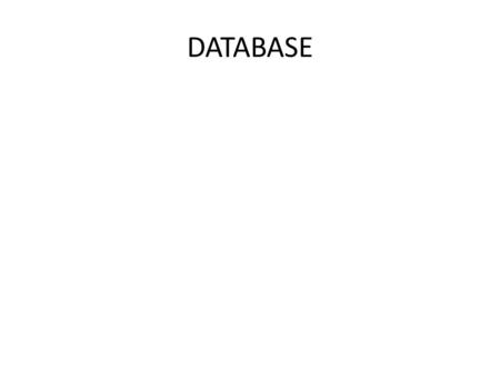DATABASE. A database is collection of information that is organized so that it can easily be accessed, managed and updated. It is also the collection.