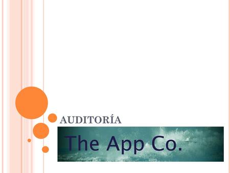 AUDITORÍA THE APPCO. VOLUME 8: CRITICAL ASSET FOR PEOPLE.