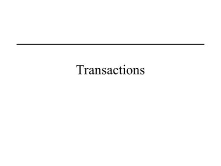 1 Transactions BUAD/American University Transactions.