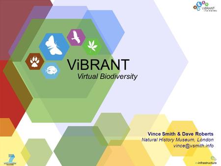 Virtual Biodiversity ViBRANT Vince Smith & Dave Roberts Natural History Museum, London ViBRANT Virtual Biodiversity.