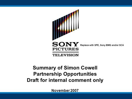 Summary of Simon Cowell Partnership Opportunities