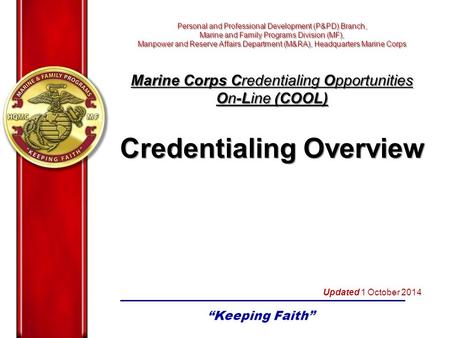 Credentialing Overview