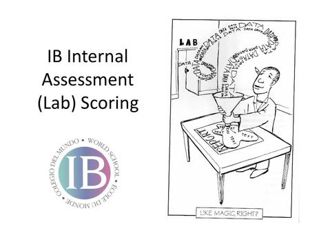 IB Internal Assessment (Lab) Scoring. DCP- Aspect 1 Recording raw data Complete/2 Records appropriate quantitative and associated qualitative raw data,