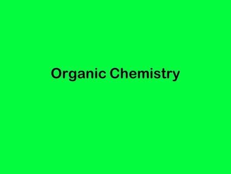 Organic Chemistry. What is it – chemistry involving carbon Why study – molecular structure concepts What to know – naming system –Prefix - # of carbons.