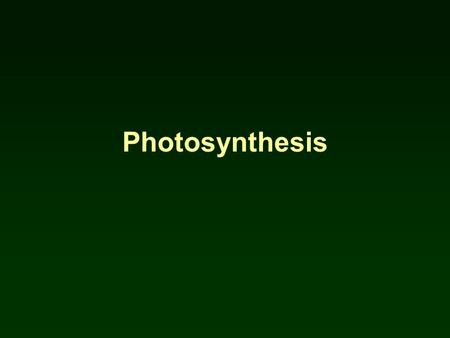 Photosynthesis. I. Introduction A.Goal of photosynthesis To construct food using light energy Food = Glucose Converting radient energy (sun) to Chemical.