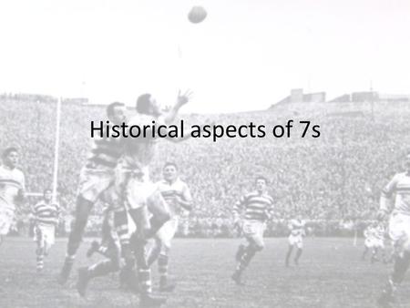 Historical aspects of 7s.  a9_4&safe=active  a9_4&safe=active