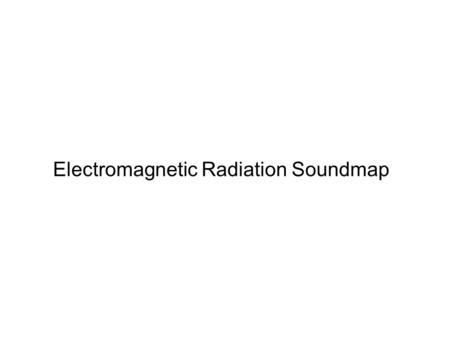 Electromagnetic Radiation Soundmap. Inanimate Alice Interactive graphic novel depicting the life of a girl growing up in the early years of the 21st century.