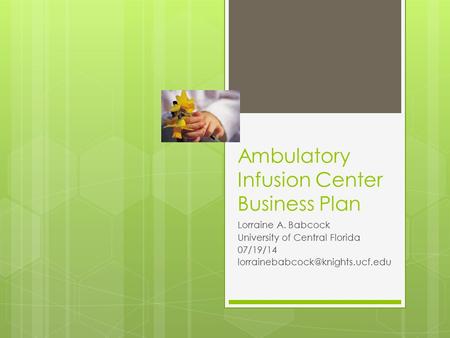 Ambulatory Infusion Center Business Plan
