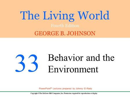 33.1 Approaches to the Study of Behavior