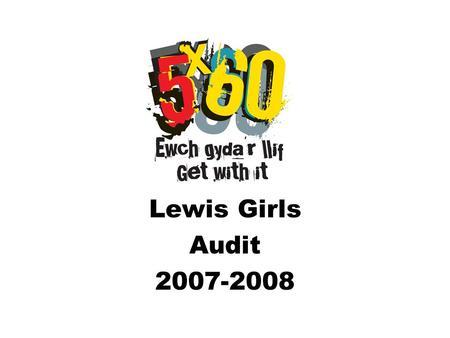 Lewis Girls Audit 2007-2008. Year 7 100.0% What school year are you in?