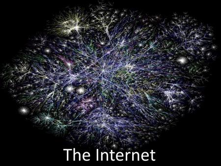 The Internet. An interconnected network of computers globally Computers are able to communicate and share information with one another from remote locations.