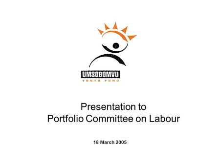 Presentation to Portfolio Committee on Labour 18 March 2005.
