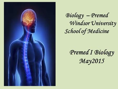 Biology – Premed Windsor University School of Medicine