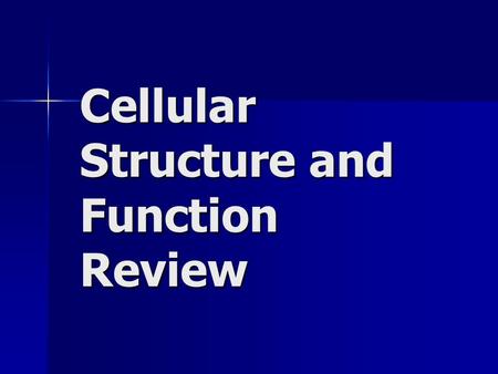 Cellular Structure and Function Review. This organelle contains DNA and controls the cell This organelle contains DNA and controls the cell Nucleus.