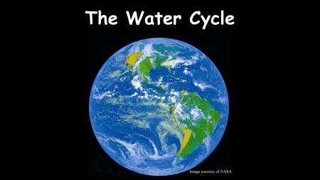 The Water Cycle Water has been around for MANY years.