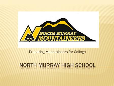 Preparing Mountaineers for College.  NMHS partners with GACHE in 2010/2011 to expand our program to develop a college going culture within the school.