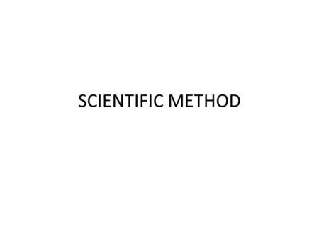SCIENTIFIC METHOD. 1.1 Observe. It is curiosity that breeds new knowledge. The process of observation, sometimes called defining the question, is simple.