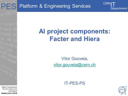 AI project components: Facter and Hiera