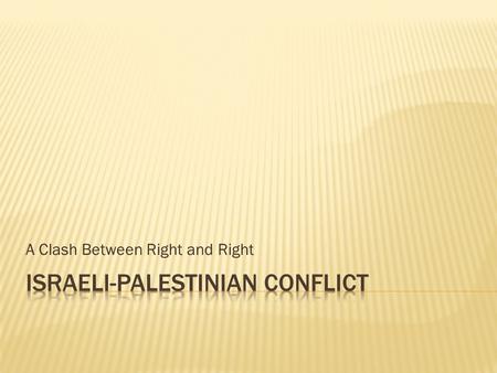 Israeli-Palestinian conflict