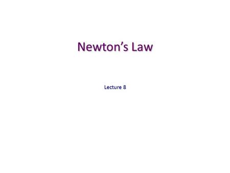 Newton’s Law Lecture 8. By reading this chapter, you will learn 4-5 How Galileo’s pioneering observations with a telescope supported a Sun-centered model.