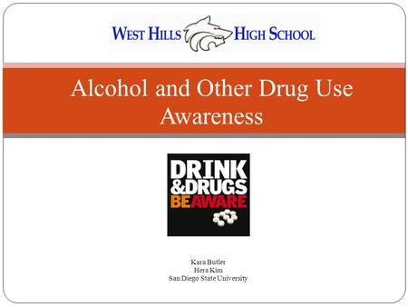 Kara Butler Hera Kim San Diego State University Alcohol and Other Drug Use Awareness.