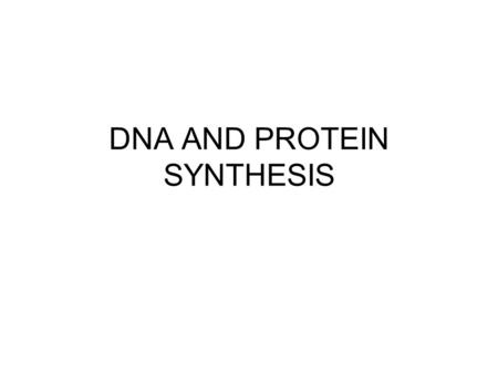 DNA AND PROTEIN SYNTHESIS. DNA (DEOXYRIBONUCLEIC ACID) Nucleic acid that is found in chromosomes and carries genetic information.