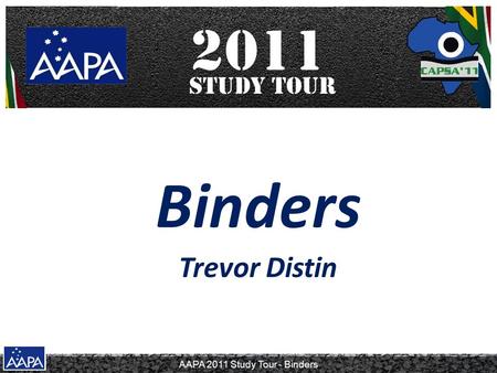 Binders Trevor Distin.